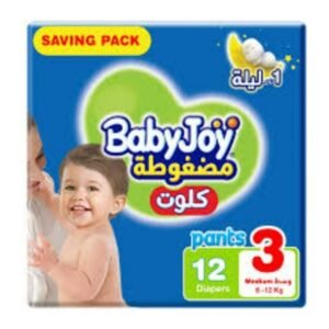 بيبي جوي كلوت حفاضات مقاس 3 وسط عدد 12