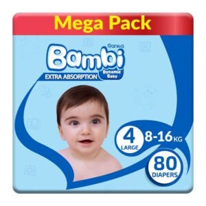 سانيتا بامبي حفاضات مقاس 4 لارج 80 حفاض