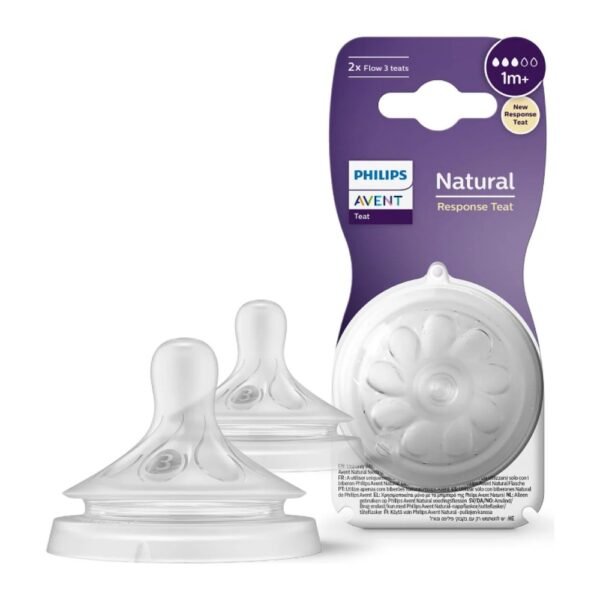 حلمات فيليبس أفنت Natural Response تدفق 3 شهر+ قطعتين
