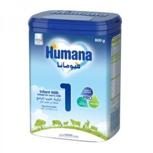 product-4031244003447 حليب أطفال هيومانا رقم 1 بعبوة 800 جرام، مخصص لاحتياجات المرحلة الأولى حسب تعليمات الاستخدام.