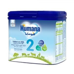 product-4031244004819 حليب أطفال هيومانا رقم 2 بعبوة 400 جرام، خيار مناسب لاحتياجات الطفل حسب المرحلة العمرية الموضحة على العبوة.