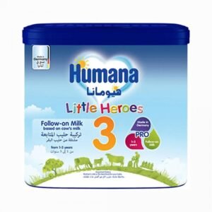 product-4031244004833 حليب أطفال هيومانا رقم 3 بعبوة 400 جرام، مناسب لمرحلة النمو حسب الإرشادات الموضحة على العبوة.