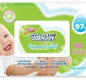 product-6281008200805 مناديل مبلله بيبى جوي بشرة صحية 80 منديل