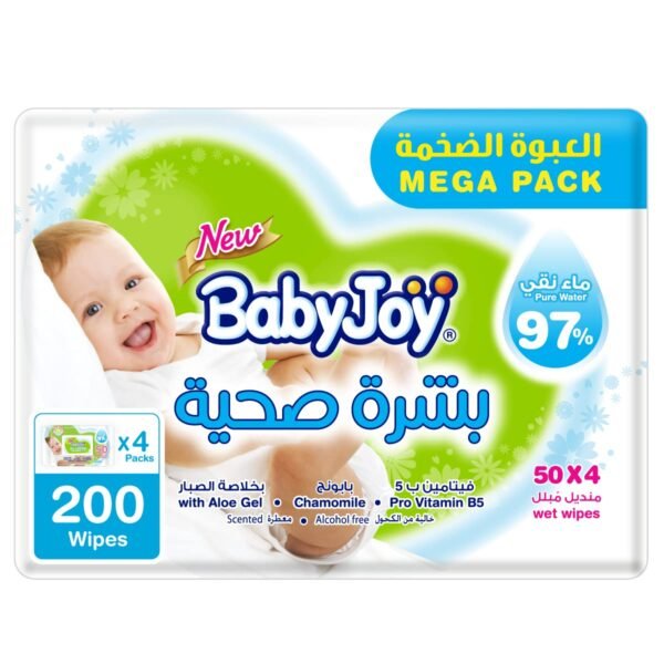 Version 1.0.0 مناديل مبلله بيبي جوي بشرة صحية 50 منديل العبوة الضخمة