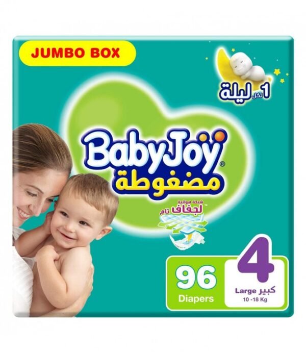 product-6281008298383 كرتون بيبي جوي 4 96 حفاض الجامبو