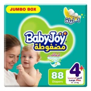 كرتون بيبي جوي 4 بلس 88 حفاض الجامبو
