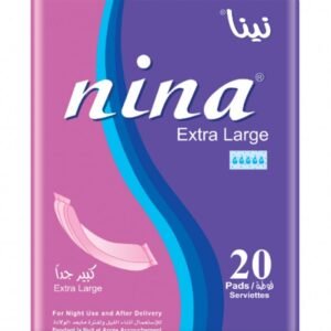 فوط نينا لما بعد الولادة، عبوة 20 حبة بحجم كبير للاستخدام الليلي والراحة اليومية.