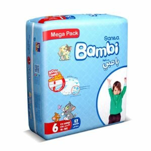 product-6281017353660 بامبى العبوة الضخمة رقم 6 52 حفاض