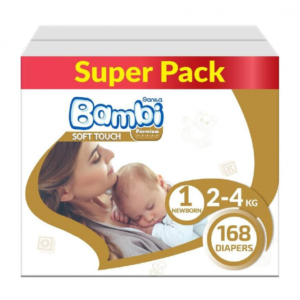 product-6281017821206 كرتون بامبى رقم 1صغير 168حفاض