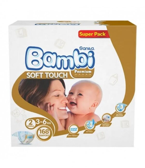 product-6281017821213 كرتون بامبى رقم 2 صغير 168حفاض